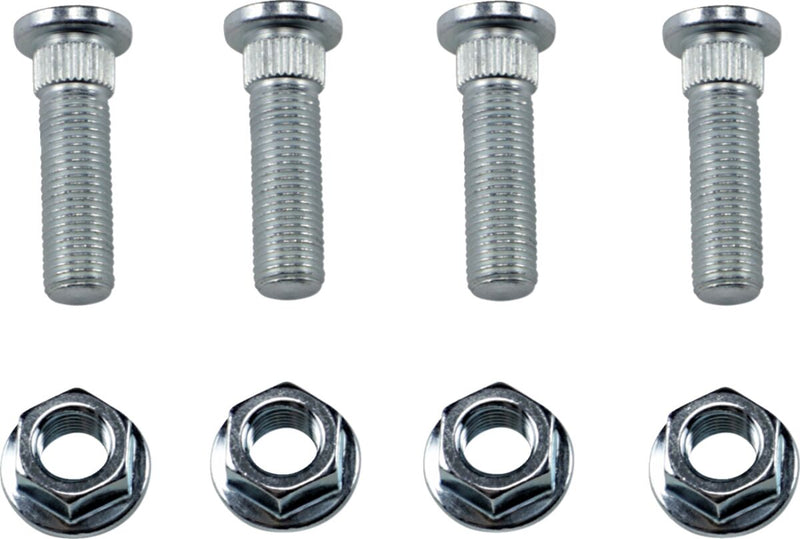 Wheel Stud/Nut Kit Raw / Silver For Polaris ACE 500 4X4 2018-2019