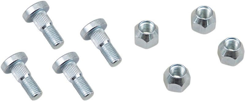 Wheel Stud/Nut Kit Raw / Silver For Arctic Cat (Textron) 150 2X4 2009-2017