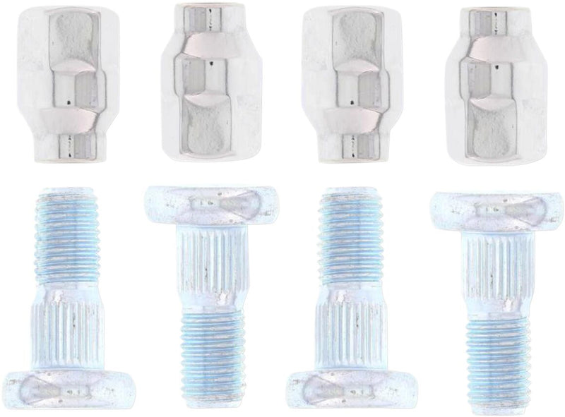 Wheel Stud/Nut Kit Raw / Silver For Arctic Cat (Textron) 400 4X4 2007
