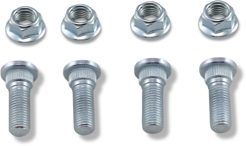 Wheel Stud/Nut Kit Raw / Silver For Yamaha YFS 200 1988-1994