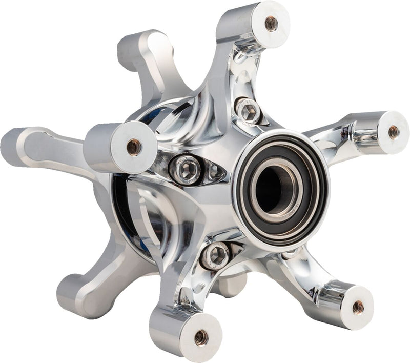 Spider Wheel Hub Chrome / Silver For Harley Davidson FLH 1868 ABS