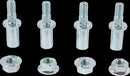 Wheel Stud/Nut Kit Raw / Silver For Arctic Cat (Textron) 250 2X4 2001-2002