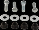 Wheel Stud/Nut Kit Raw / Silver For Suzuki LT-F 300 WDX 4X4 1991-1998