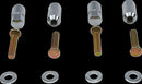 Wheel Stud/Nut Kit Raw / Silver For Polaris RANGER 800 EFI 4X4 2014