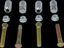 Wheel Stud/Nut Kit Raw / Silver For Polaris RANGER RZR 4 800 4X4 2011