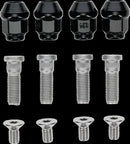 Wheel Stud/Nut Kit Raw / Silver For Can AM (BRP) COMMANDER 1000 R EFI 2021-2024