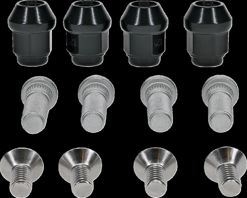 Wheel Stud/Nut Kit Raw / Silver For Can AM (BRP) COMMANDER 1000 R EFI 2021-2024