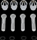 Wheel Stud/Nut Kit Raw / Silver For Suzuki LT-A 400 ASI 4X4 2020-2024