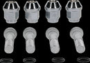 Wheel Stud/Nut Kit Raw / Silver For Suzuki LT-A 400 ASI 4X4 2020-2024