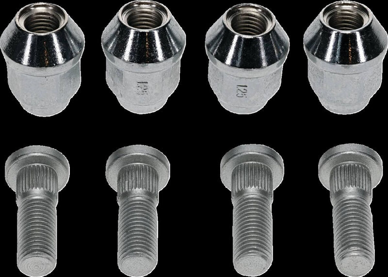 Wheel Stud/Nut Kit Raw / Silver For Suzuki LT-A 500 AXI 4X4 2017-2024