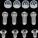 Wheel Stud/Nut Kit Raw / Silver For Can AM (BRP) OUTLANDER 500 2X4 2024