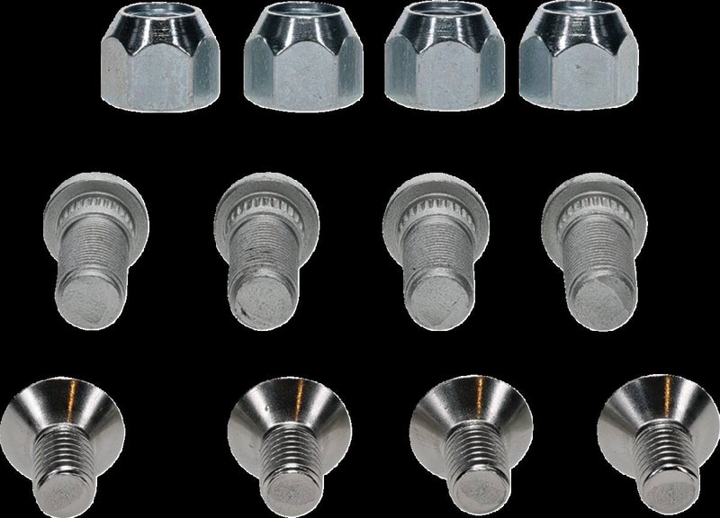 Wheel Stud/Nut Kit Raw / Silver For Can AM (BRP) OUTLANDER 500 2X4 2024