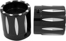 Front Axle Nut Cover Anodized / Black For Harley Davidson FLHR 1584 2008-2011 - 25.4 MM