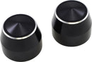 Front Axle Cap Anodized / Black - 25 MM