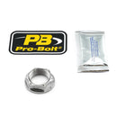 Titanium Flanged Axle Nut M25x(1.25mm) Front Wheel Natural For Ducati MONSTER 696 2008-2014