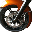Flush Mount Front Axle Black For Harley Davidson FLD 1690 2013 - 25 MM
