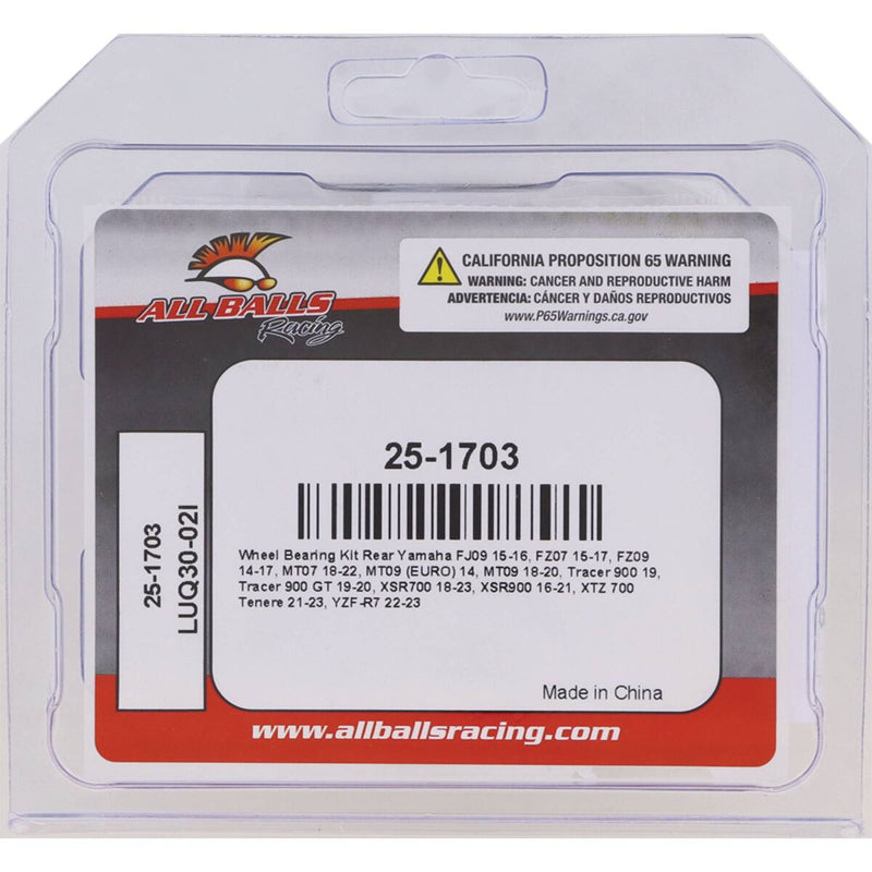 Wheel Bearing Kit For Yamaha FJ-09 850 ABS