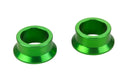 Wheel Spacers Green For Kawasaki KX 125 M 2003-2008