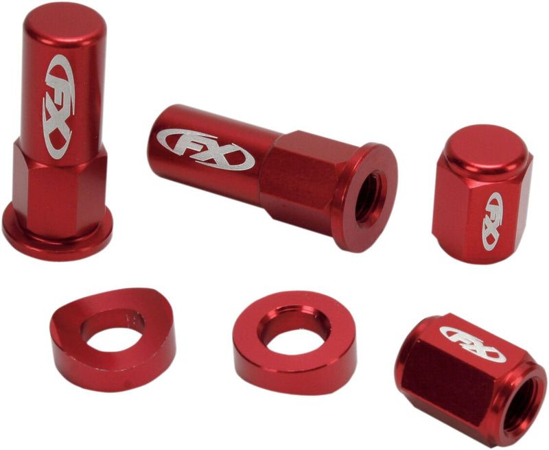 Valve Cap/Rim Lock Kits Anodized / Red