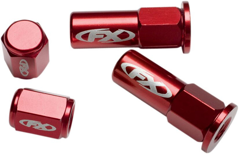 Valve Cap/Rim Lock Kits Anodized / Red