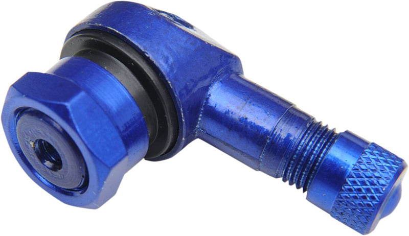 90° Bend/Angled Valve Stem Blue / Raw - 10 MM