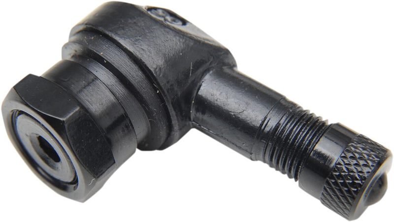 90° Bend/Angled Valve Stem Black / Raw - 10 MM