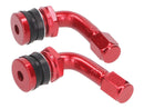 Tire Valve Set 90° Red