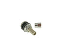 Tyre Valve Tubeless Straight Short Metal Silver