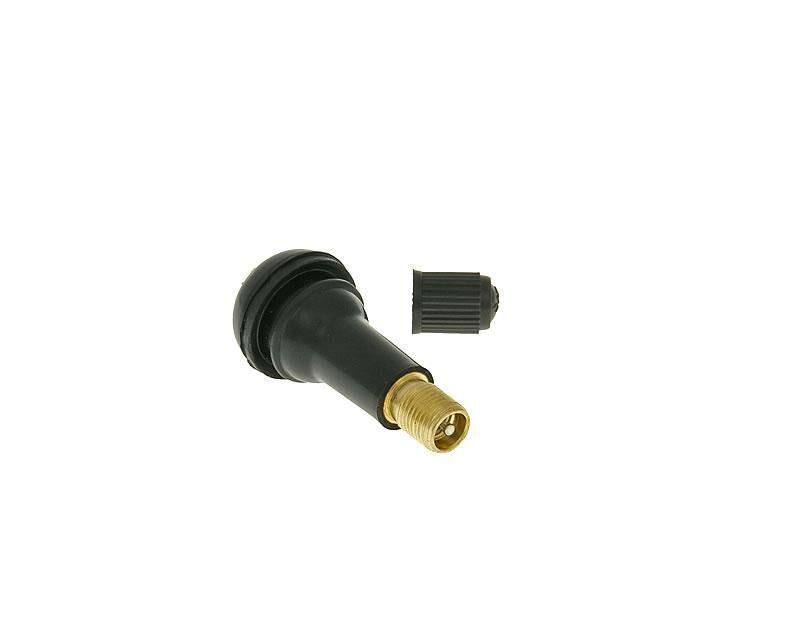 Tyre Valve Tubeless Straight Long TR413 Black