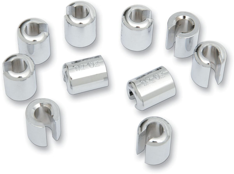 Chrome/Zinc Spoke Wheel Weights Chrome - 14.17 G