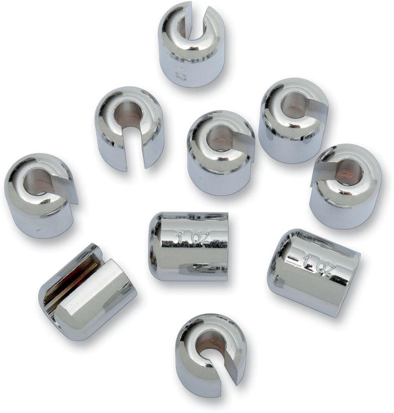 Chrome/Zinc Spoke Wheel Weights Chrome - 21.26 G