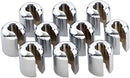 Chrome/Zinc Spoke Wheel Weights Chrome - 28.35 G