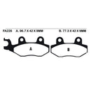 EBC FA228 Organic Front Left Brake Pads