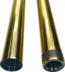 49MM Fork Tubes Gold / Titanium For Harley Davidson FLHR 1690 2014-2015 - 581.025 MM