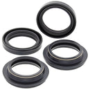 Fork Oil Seal/ Dust Seal Kit Black For Kawasaki KX 100