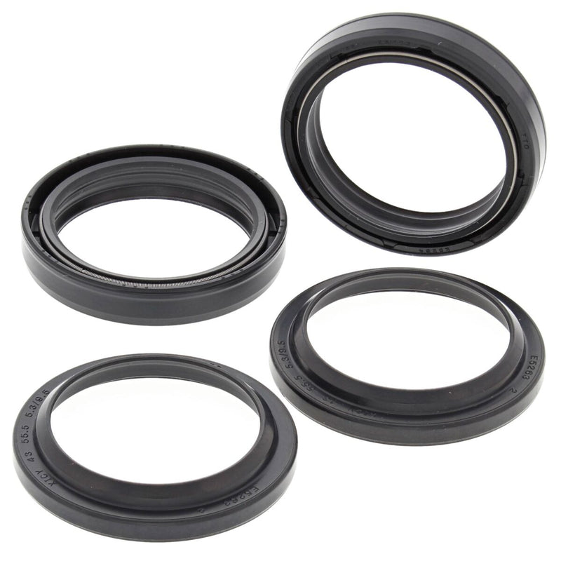 Fork Oil Seal/ Dust Seal Kit Black For Kawasaki KDX 200