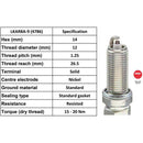 NGK LKAR8A-9 4786 Plugs - Box Of 10 - FREE UK Delivery, FREE 365 Day Returns | Moto Superstore