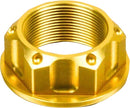 Aluminium Top Yoke Nut Gold For Kawasaki EX 400 2018-2022
