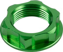 Steering Stem Nut Green For Kawasaki KX 125 M 2004-2008