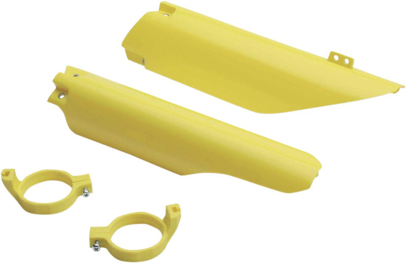 Suzuki Fork Tube Protectors Yellow For Suzuki RM 125/RMZ