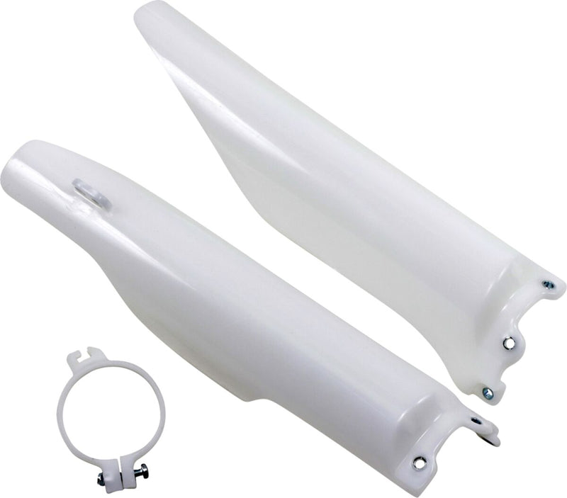 Kawasaki Fork Tube Protectors White For Kawasaki KX 125 M