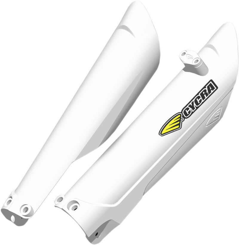 Plastic Fork Guards White For KTM EXC-F 350 2016-2023
