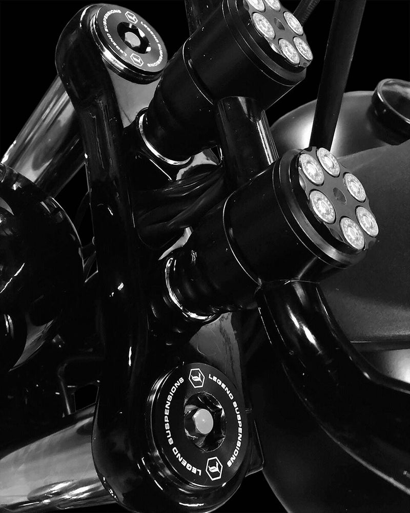 AXEO Performance Front Suspension Black For Harley Davidson FXD 1584 2007-2010 - 49.00 MM