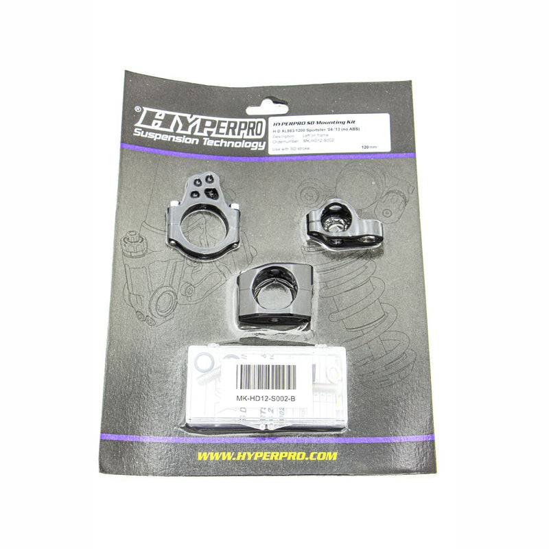 Steering Damper Mounting Kits Black For Harley Davidson XL 1200 C