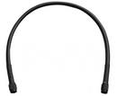 Ebony Stainless Steel Universal Brake Line All Black Vinyl - 15 Inch