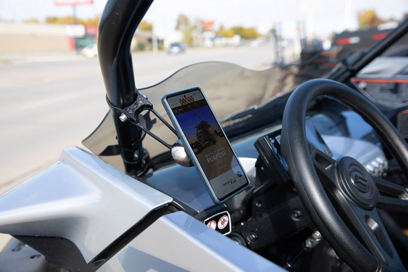 Roll Cage Phone Mount Black For CF Moto ZFORCE 1000 EFI 4X4 2018