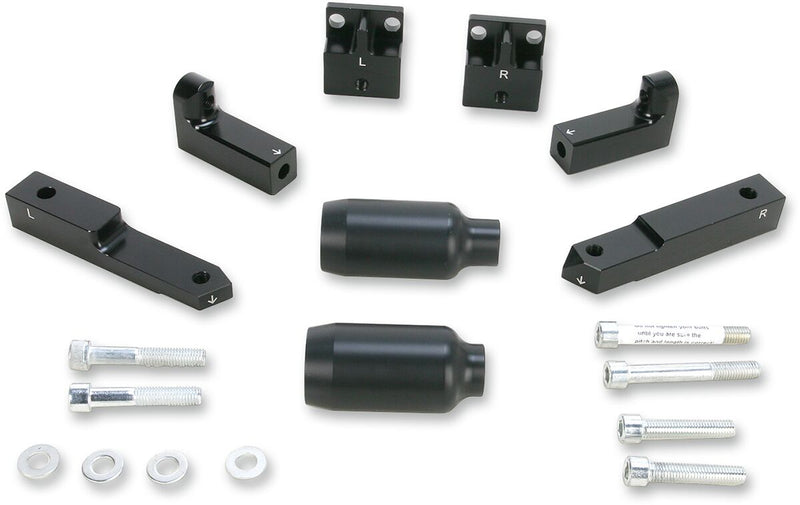 Frame Sliders Black For Kawasaki EX 300 2013-2016