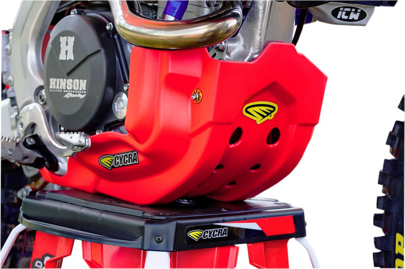 Full Armor Skid Plate Red For Honda CRF 450 R 2017-2020