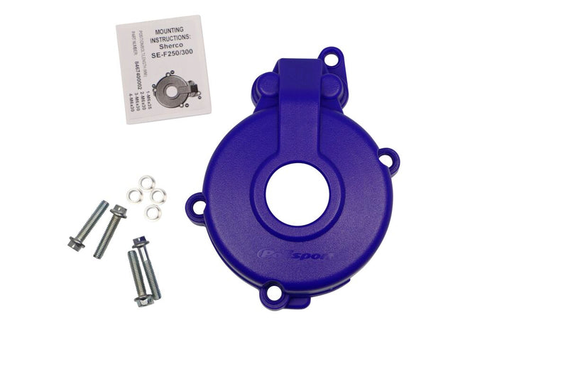 Ignition Cover Protectors Blue For Sherco SEF 250