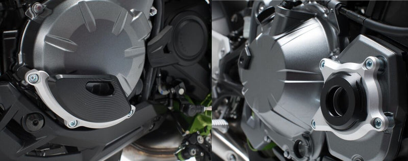 Engine Case Protector Black / Silver For Kawasaki Z 900